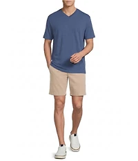 Cremieux Blue Label Jersey Knit Short Sleeve V-Neck T-Shirt