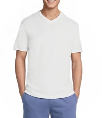 Cremieux Blue Label Jersey Knit Short Sleeve V-Neck T-Shirt