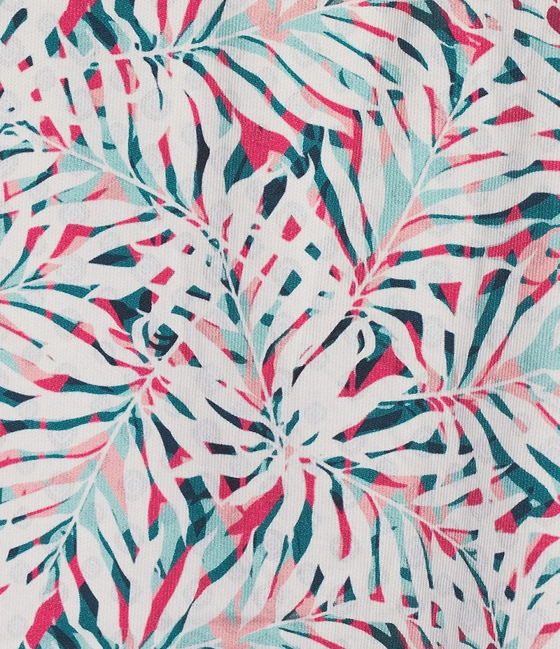 Cremieux Blue Label Key West Collection Long Sleeve Palm Two-Sided Cuff Woven Shirt