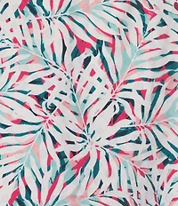 Cremieux Blue Label Key West Collection Long Sleeve Palm Two-Sided Cuff Woven Shirt