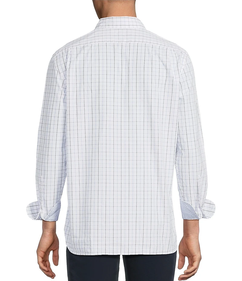 Cremieux Blue Label Large Check Poplin Long Sleeve Woven Shirt