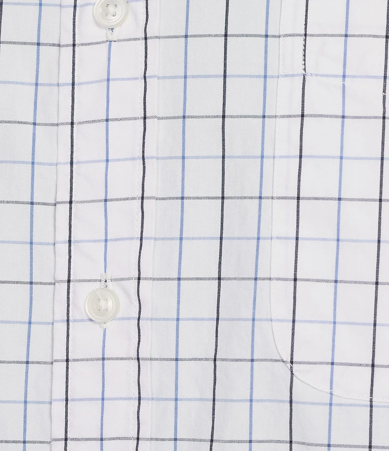 Cremieux Blue Label Large Check Poplin Long Sleeve Woven Shirt