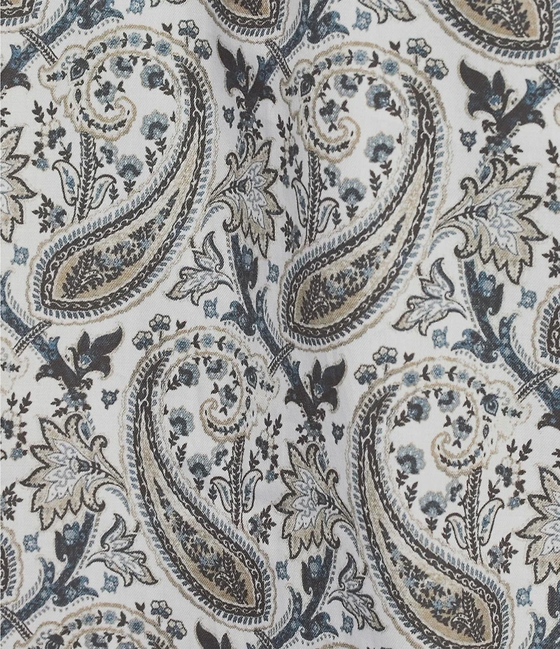 Cremieux Blue Label Large Paisley Twill Long Sleeve Woven Shirt