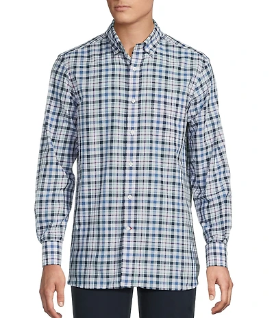 Cremieux Blue Label Large Plaid Long Sleeve Woven Shirt