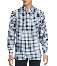 Cremieux Blue Label Large Plaid Long Sleeve Woven Shirt
