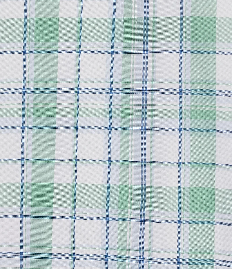 Cremieux Blue Label Large Plaid Oxford Short Sleeve Woven Shirt