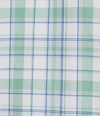 Cremieux Blue Label Large Plaid Oxford Short Sleeve Woven Shirt