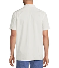 Cremieux Blue Label Liberty Geometric Floral Print Short Sleeve Woven Shirt