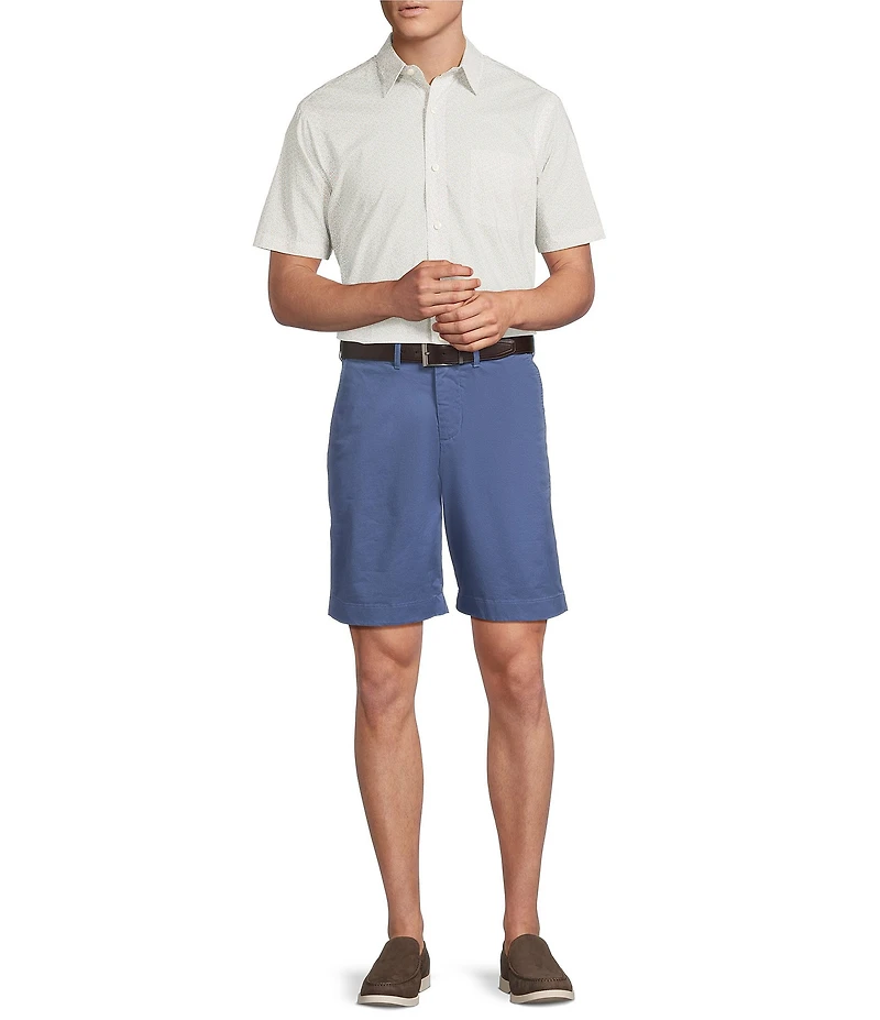 Cremieux Blue Label Liberty Geometric Floral Print Short Sleeve Woven Shirt