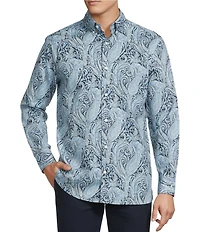 Cremieux Blue Label Liberty Paisley Long Sleeve Woven Shirt