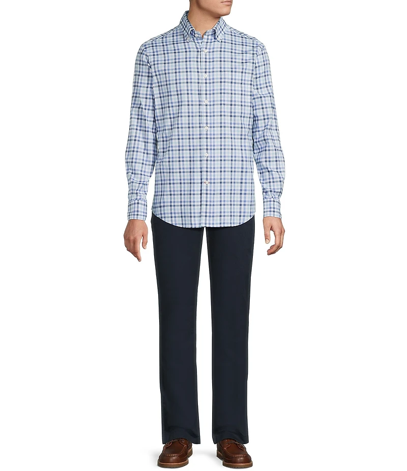 Cremieux Blue Label Lightweight Gingham Oxford Long Sleeve Woven Shirt
