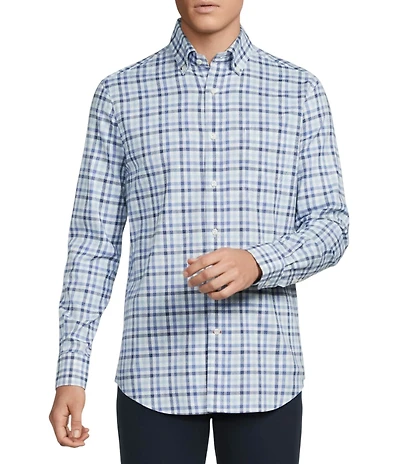 Cremieux Blue Label Lightweight Gingham Oxford Long Sleeve Woven Shirt