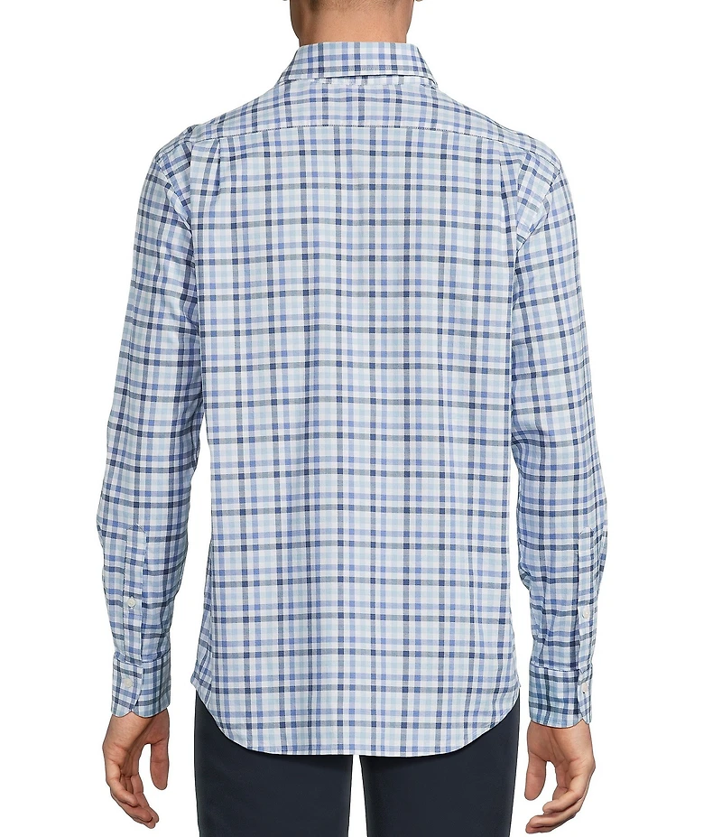 Cremieux Blue Label Lightweight Gingham Oxford Long Sleeve Woven Shirt
