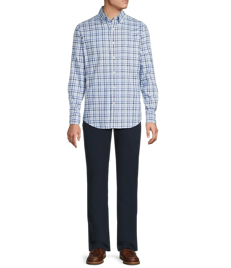 Cremieux Blue Label Lightweight Gingham Oxford Long Sleeve Woven Shirt