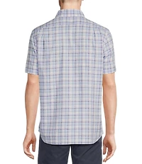 Cremieux Blue Label Lightweight Oxford Plaid Short Sleeve Woven Shirt