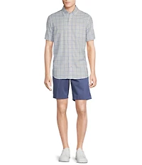 Cremieux Blue Label Lightweight Oxford Plaid Short Sleeve Woven Shirt