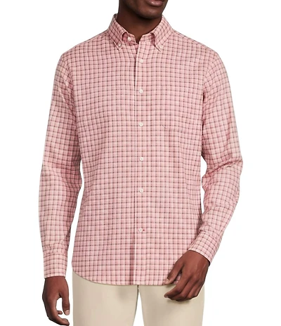 Cremieux Blue Label Lightweight Plaid Oxford Long Sleeve Woven Shirt