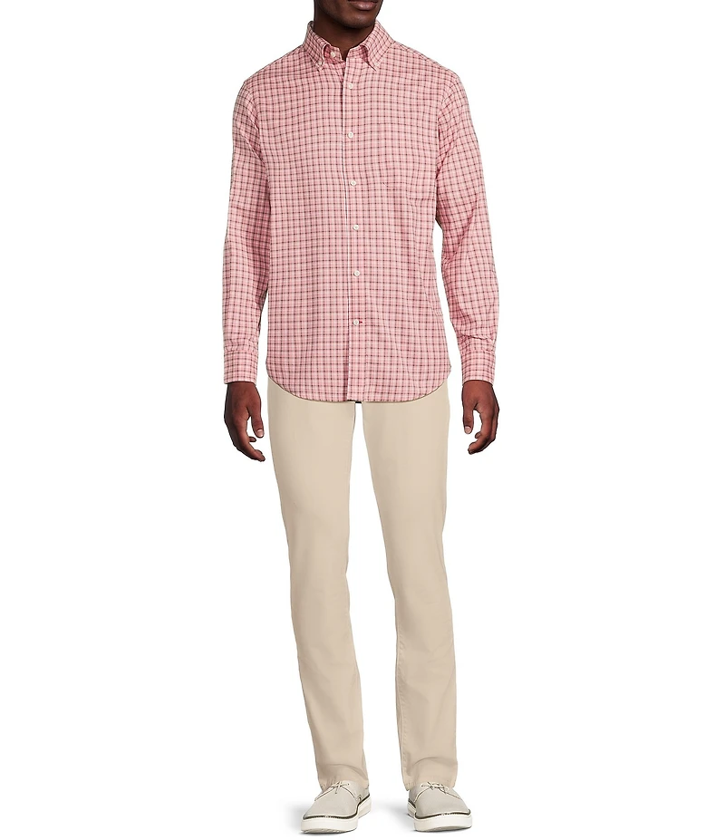 Cremieux Blue Label Lightweight Plaid Oxford Long Sleeve Woven Shirt