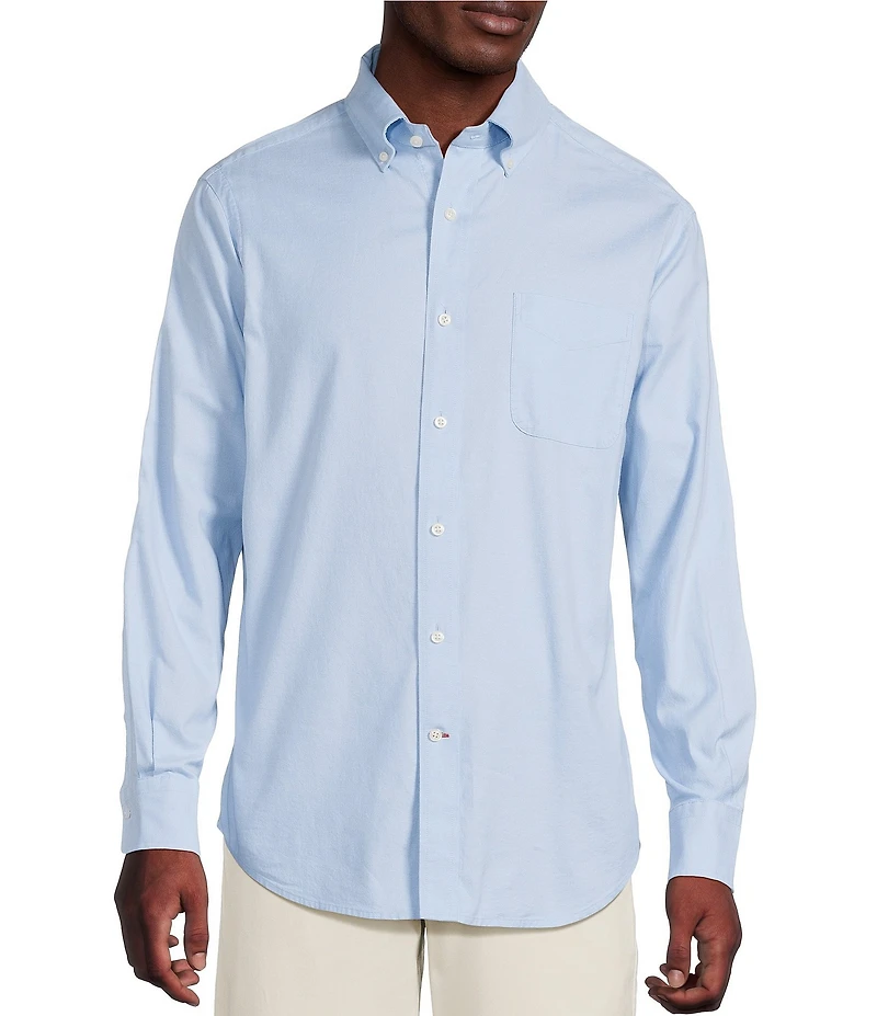 Cremieux Blue Label Lightweight Solid Oxford Long Sleeve Woven Shirt