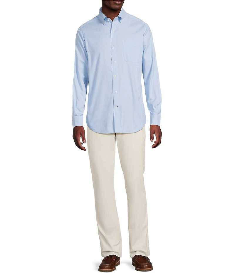 Cremieux Blue Label Lightweight Solid Oxford Long Sleeve Woven Shirt