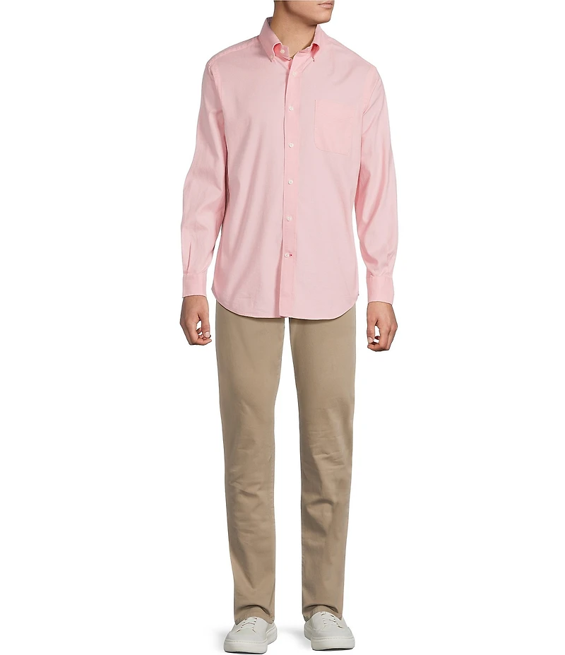 Cremieux Blue Label Lightweight Solid Oxford Long Sleeve Woven Shirt