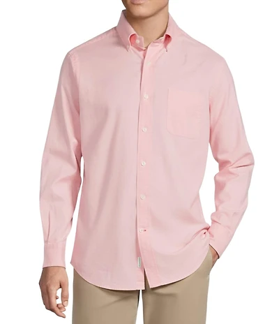 Cremieux Blue Label Lightweight Solid Oxford Long Sleeve Woven Shirt