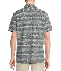 Cremieux Blue Label Line Floral Print Short Sleeve Woven Shirt
