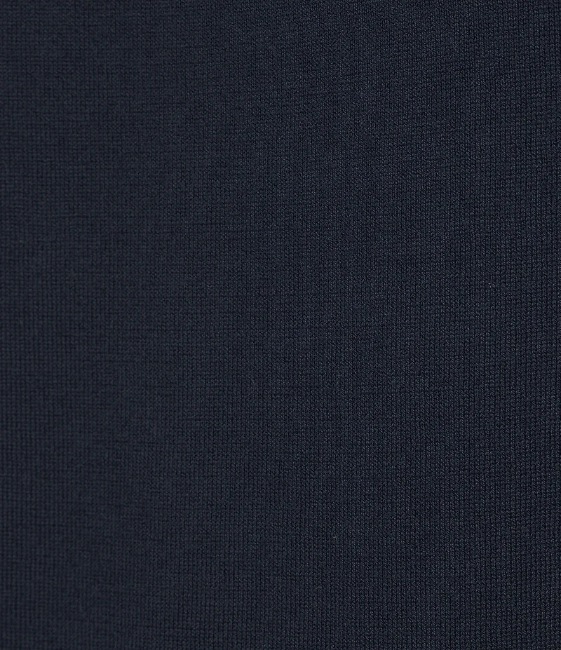 Cremieux Blue Label Linen Blend Spread Collar Short Sleeve Solid Sweater Polo Shirt