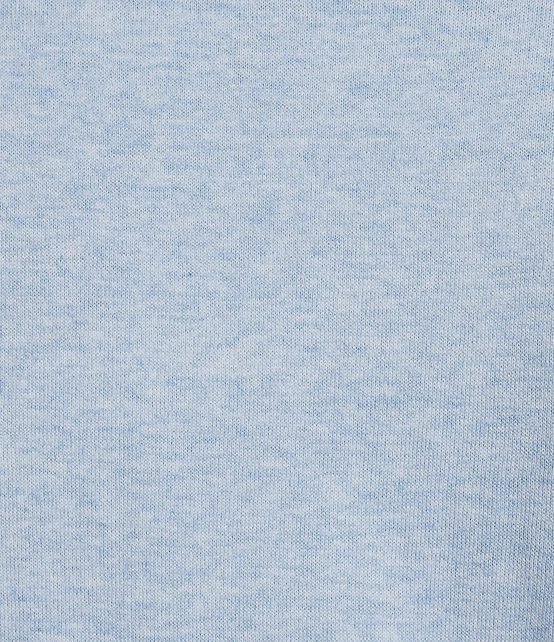 Cremieux Blue Label Linen Blend Spread Collar Short Sleeve Solid Sweater Polo Shirt