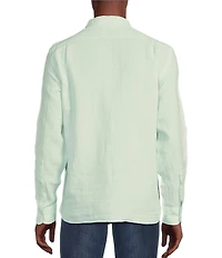 Cremieux Blue Label Linen Solid Long Sleeve Woven Shirt
