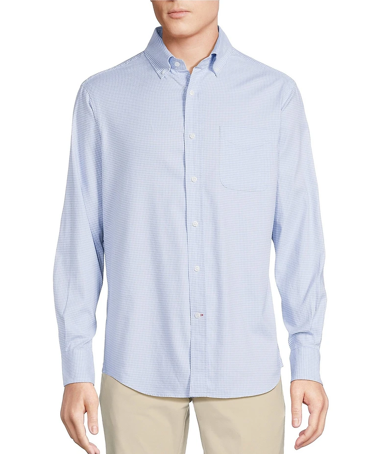 Cremieux Blue Label Long Sleeve Button Down Check Oxford Woven Shirt