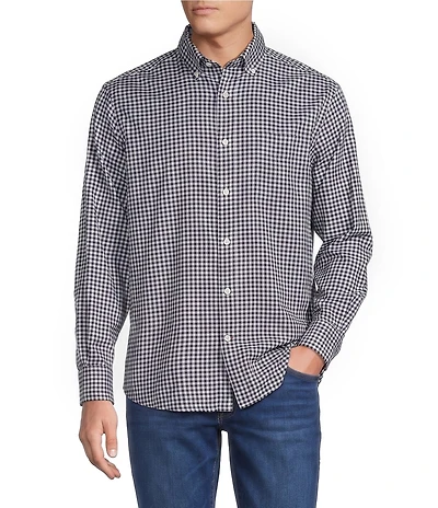 Cremieux Blue Label Long Sleeve Button Down Collar Gingham Oxford Woven Shirt