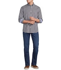 Cremieux Blue Label Long Sleeve Button Down Collar Gingham Oxford Woven Shirt