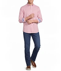 Cremieux Blue Label Long Sleeve Button Down Collar Gingham Oxford Woven Shirt