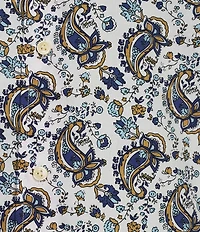 Cremieux Blue Label Long Sleeve Button Down Collar Paisley Woven Shirt