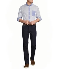 Cremieux Blue Label Long Sleeve Button Down Collar Patchwork Woven Shirt