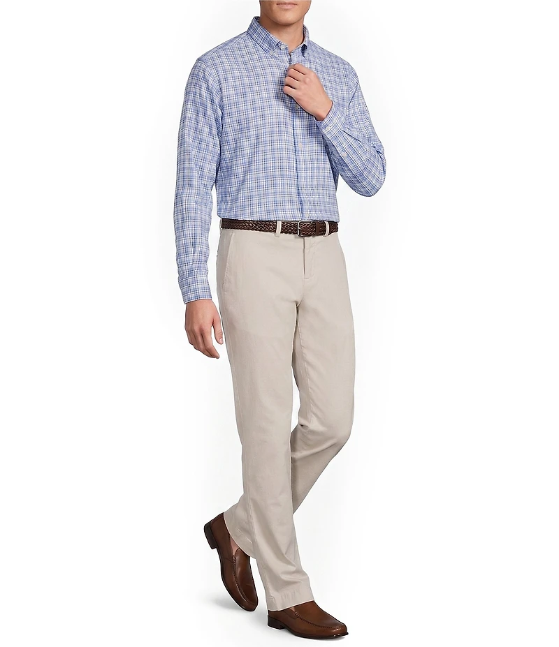 Cremieux Blue Label Long Sleeve Button Down Collar Plaid Woven Shirt