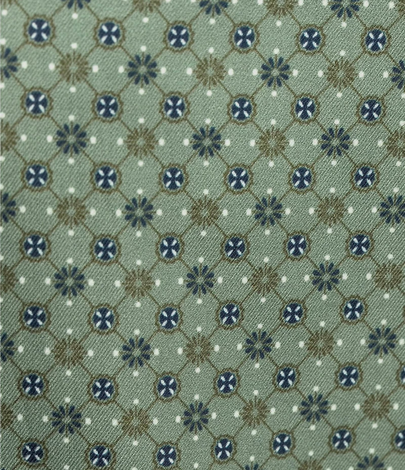 Cremieux Blue Label Long Sleeve Button Down Twill Geometric Woven Shirt