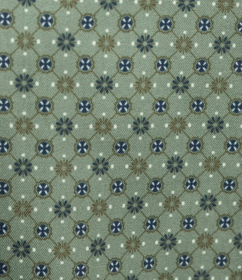 Cremieux Blue Label Long Sleeve Button Down Twill Geometric Woven Shirt