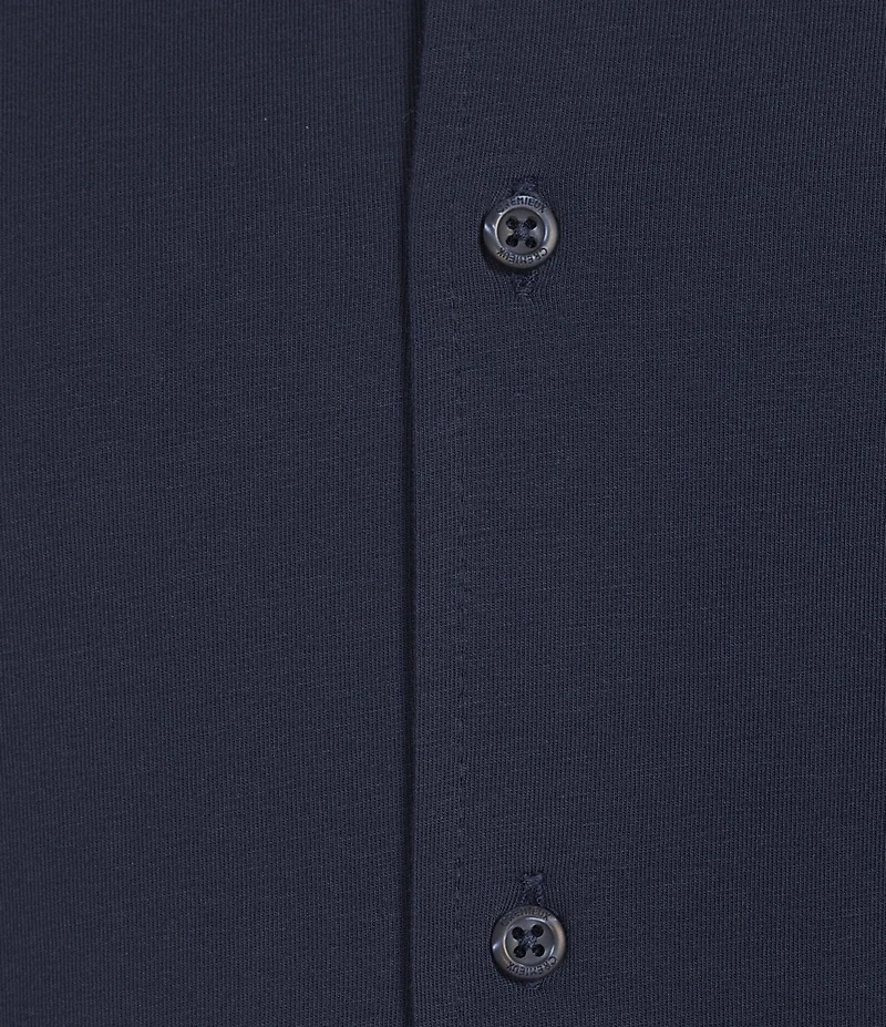 Cremieux Blue Label Long Sleeve Garment Dyed Coat Front Jersey Knit Shirt