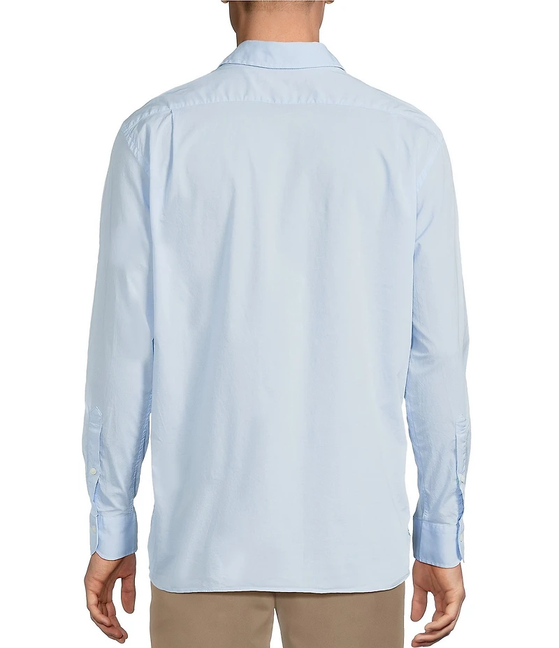 Cremieux Blue Label Long Sleeve Hidden Button Down Solid Comfort Stretch Woven Shirt