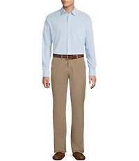 Cremieux Blue Label Long Sleeve Hidden Button Down Solid Comfort Stretch Woven Shirt