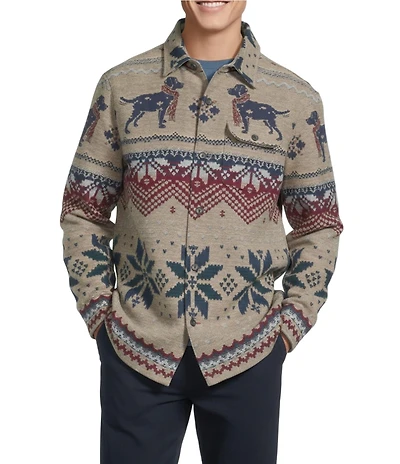 Cremieux Blue Label Chuck Jacquard Shirt Jacket