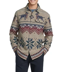 Cremieux Blue Label Chuck Jacquard Shirt Jacket