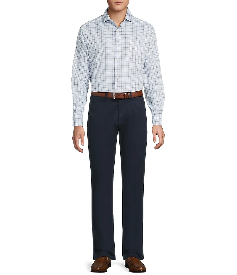 Cremieux Blue Label Long Sleeve Spread Refined Plaid BRRR Oxford Woven Shirt