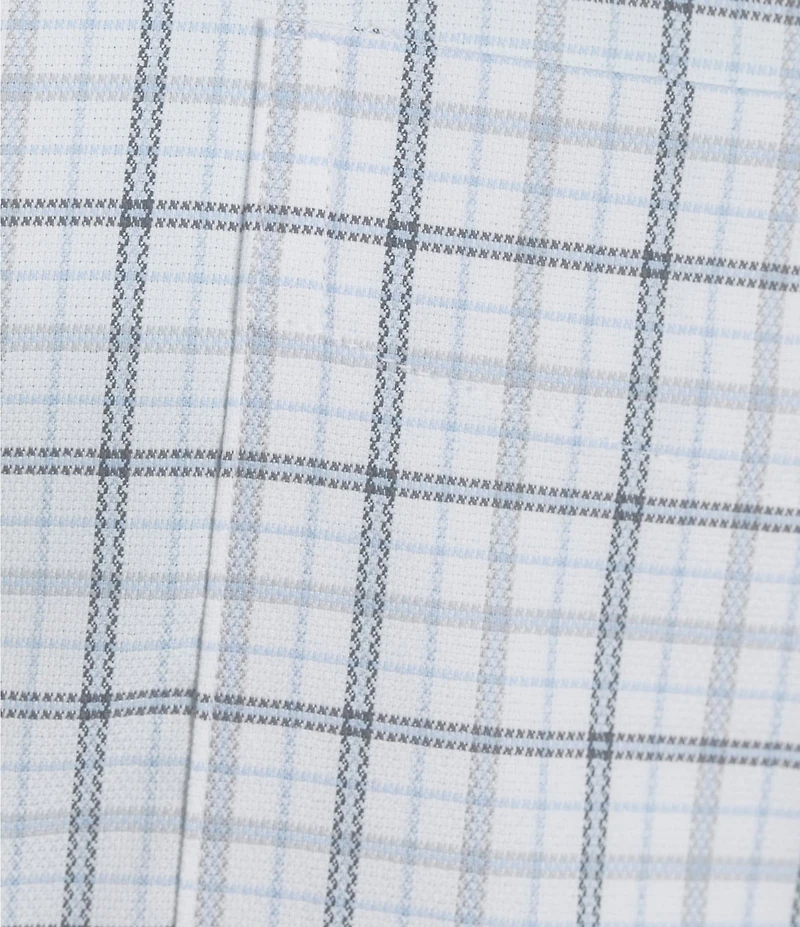 Cremieux Blue Label Long Sleeve Spread Refined Plaid BRRR Oxford Woven Shirt