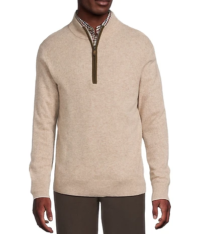 Cremieux Blue Label Luxury Cashmere Quarter-Zip Sweater