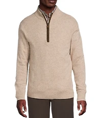 Cremieux Blue Label Luxury Cashmere Quarter-Zip Sweater