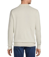Cremieux Blue Label Madison Ave Collection Solid Long Sleeve Polo Sweater