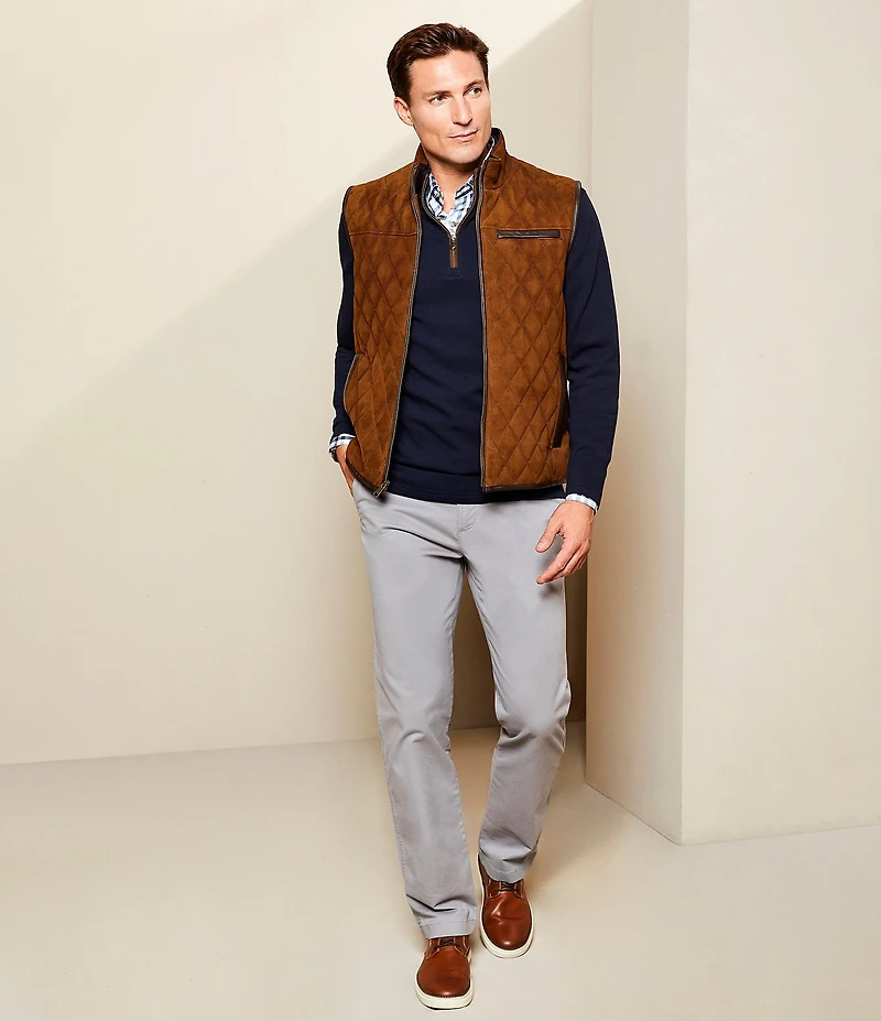 Cremieux Blue Label Madison Classic Comfort Stretch Flat-Front Twill Chino Pants
